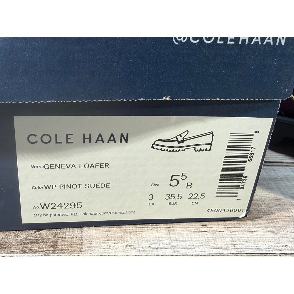 Cole Haan Geneva Loafer Women Shoes Pinot Suded W24295 Size 5.5 Brown - Picture 14 of 15